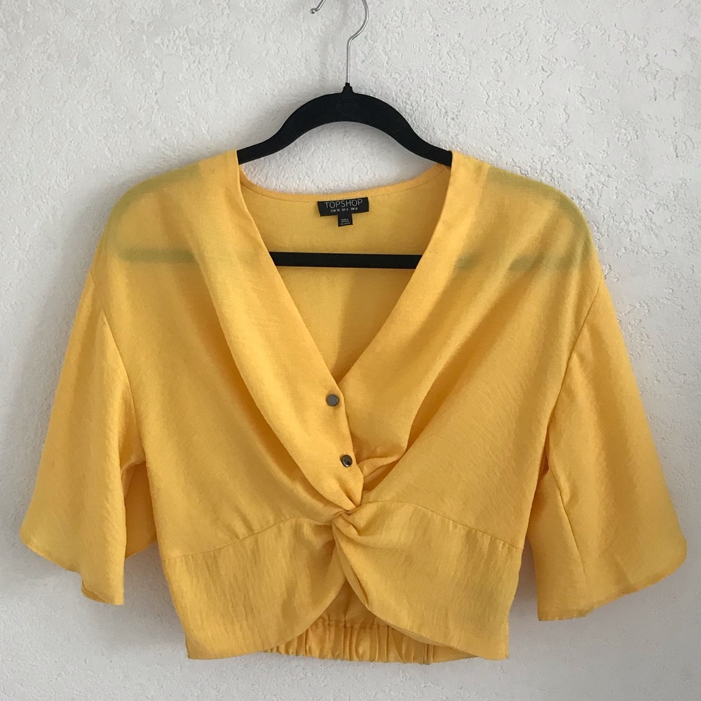 Topshop Golden Yellow Blouse